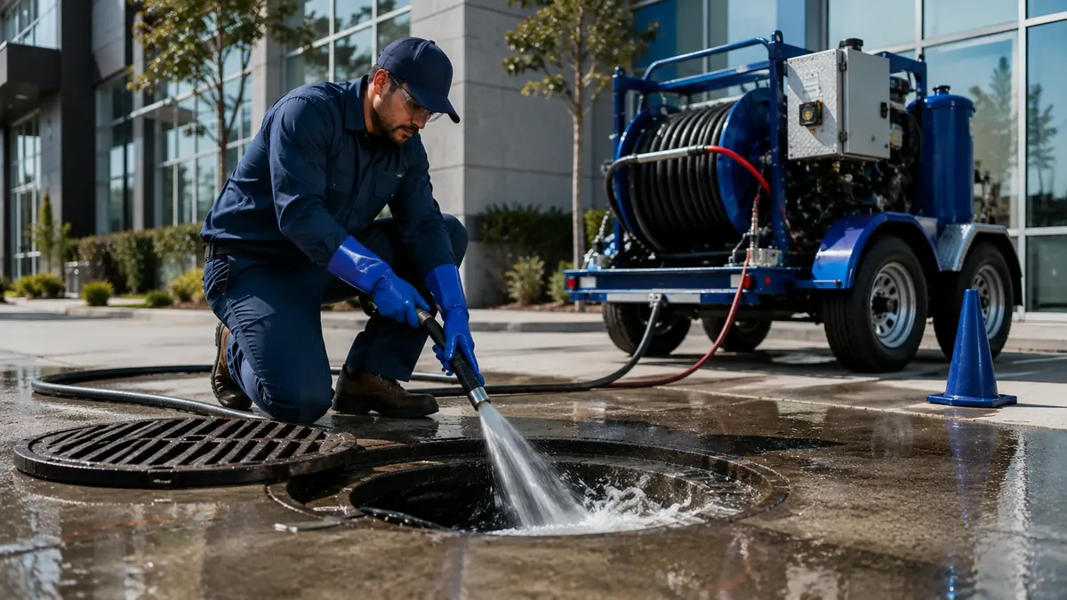Commercial Hydro Jet Drain Cleaning in Chino