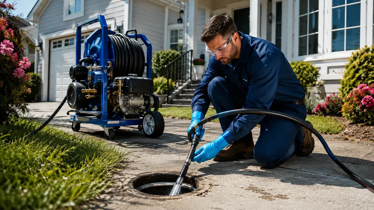 Residential Hydro Jet Drain Cleaning in Chino