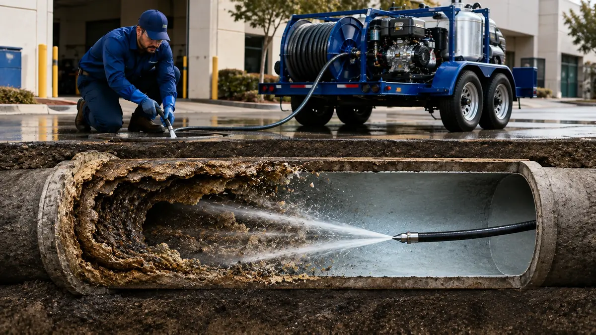 Sewer Pipe Descaling in Chino